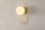 Nidia Luxe Wall Light – Designer Glass & Metal Sconce | Elegant Gold Accent Lighting