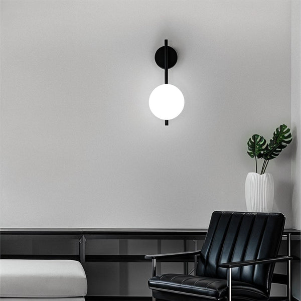 Nidia Luxe Wall Light – Designer Glass & Metal Sconce | Elegant Gold Accent Lighting