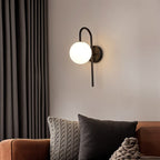 Nidia Luxe Wall Light – Designer Glass & Metal Sconce | Elegant Gold Accent Lighting