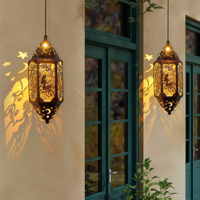 Heavenly Lantern – Solar Fairy Lantern with Celestial Design | Decorative Outdoor Lighting