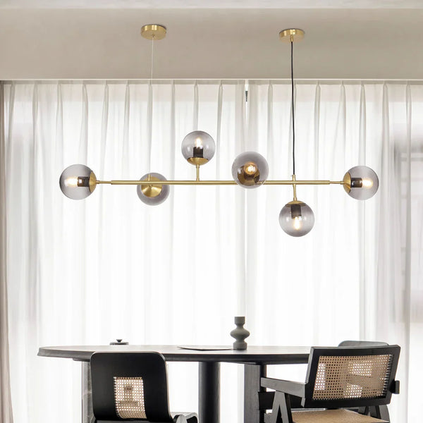 Orb Glass Globe Pendant Light – Modern Multi-Globe Hanging Lamp