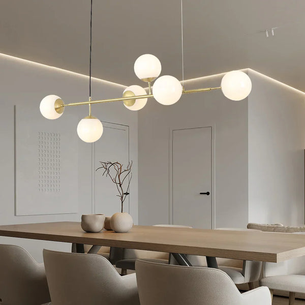 Orb Glass Globe Pendant Light – Modern Multi-Globe Hanging Lamp