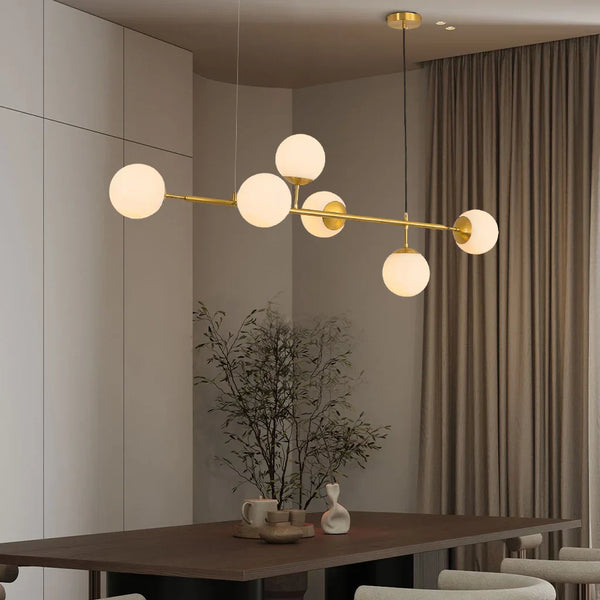 Orb Glass Globe Pendant Light – Modern Multi-Globe Hanging Lamp