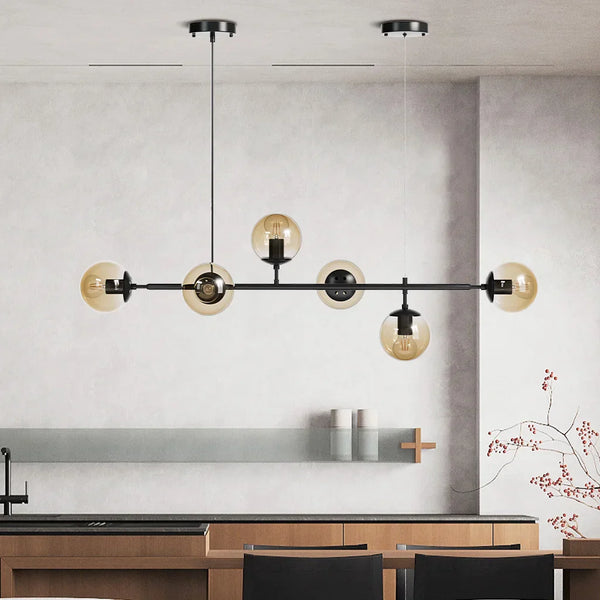 Orb Glass Globe Pendant Light – Modern Multi-Globe Hanging Lamp