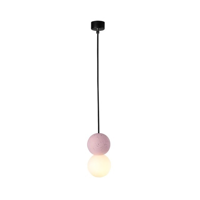 Orbis Stone Pendant Light – Contemporary Cement Hanging Lamp | Sculptural Glass Lighting | Modern Architectural Décor