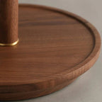 Walden Pleated Table Lamp – Vintage Wooden Lighting | Mid-Century Ambient Design