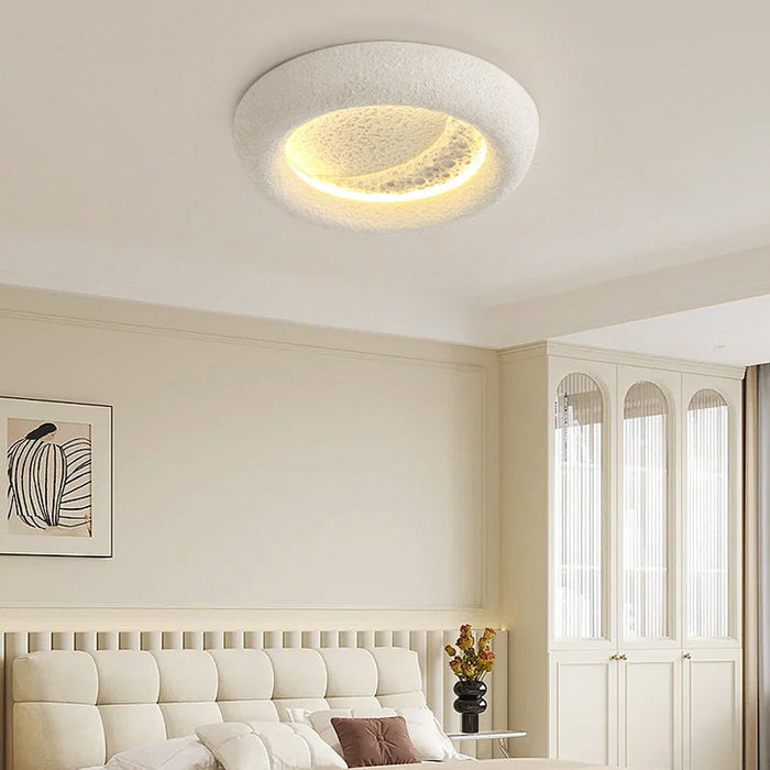 Luxury Resin Wall Light – Modern Circular LED Sconce | Elegant Ambient Interior Lighting