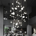 Frosted Glass Pendant Light – Minimalist Designer Ceiling Lamp | Modern Ambient Interior Lighting