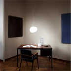 Frosted Glass Pendant Light – Minimalist Designer Ceiling Lamp | Modern Ambient Interior Lighting