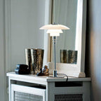 Disc Multilayer Metal Table Lamp – Layered Elegance with Atmospheric Lighting