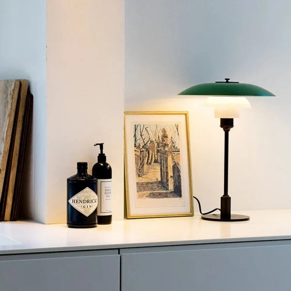 Disc Multilayer Metal Table Lamp – Layered Elegance with Atmospheric Lighting