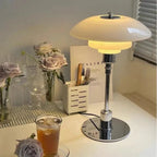 Disc Multilayer Metal Table Lamp – Layered Elegance with Atmospheric Lighting