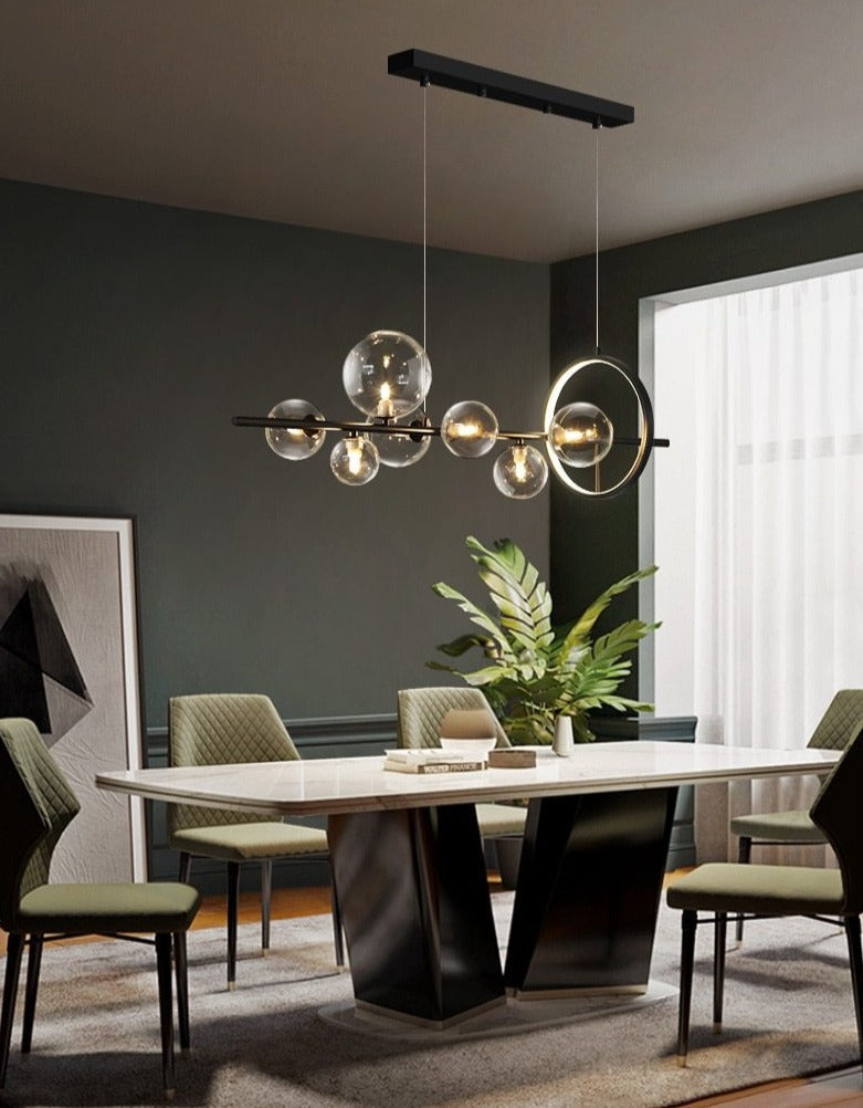 Bubble Glass Chandelier – Modern Artistic Ceiling Light | Sculptural Ambient Interior Lighting