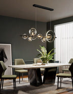 Bubble Glass Chandelier – Modern Artistic Ceiling Light | Sculptural Ambient Interior Lighting