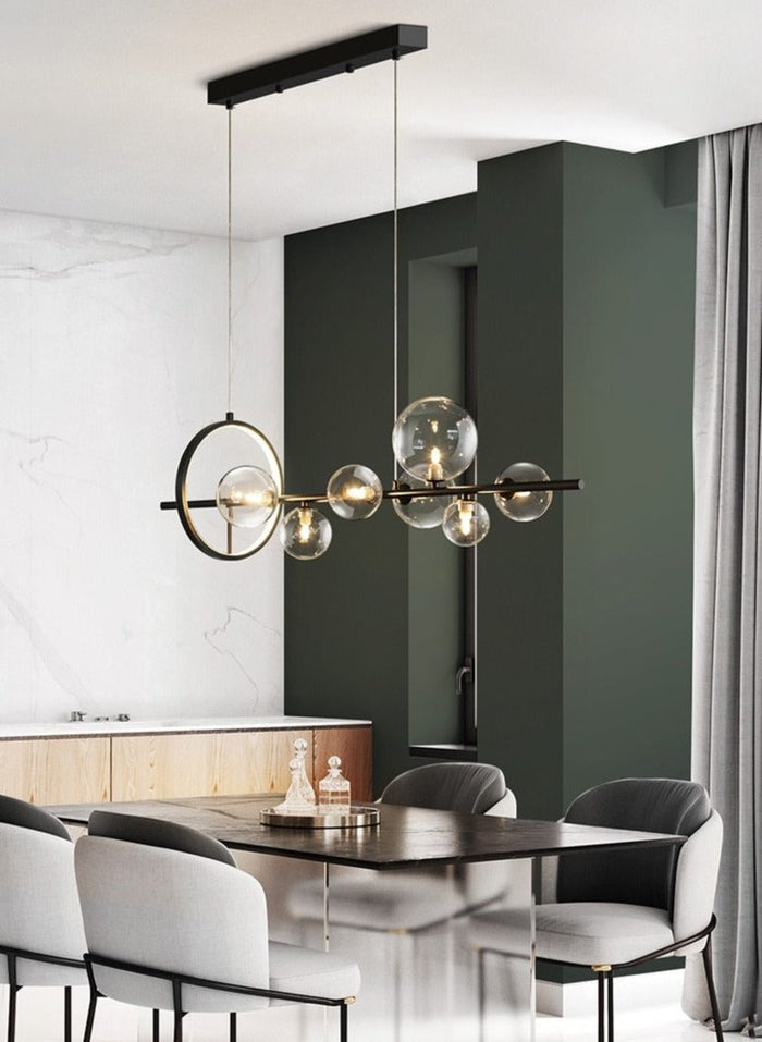 Bubble Glass Chandelier – Modern Artistic Ceiling Light | Sculptural Ambient Interior Lighting