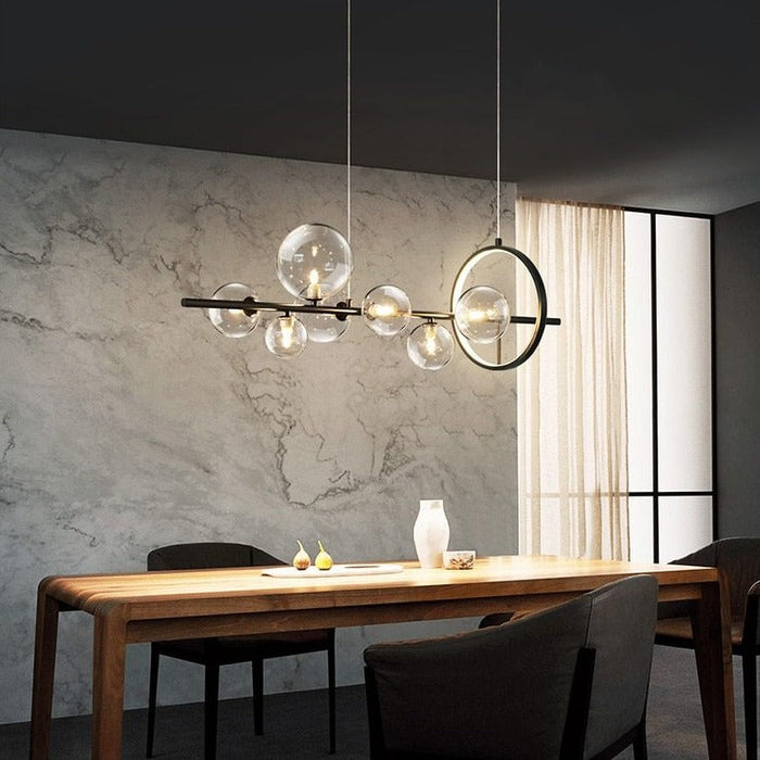 Bubble Glass Chandelier – Modern Artistic Ceiling Light | Sculptural Ambient Interior Lighting
