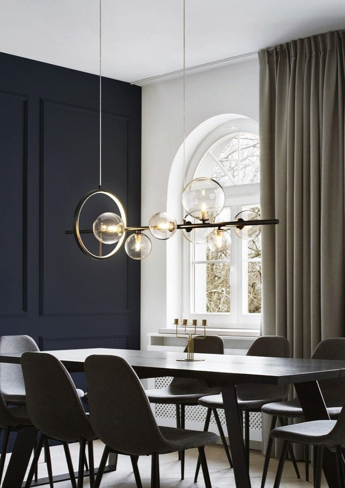 Bubble Glass Chandelier – Modern Artistic Ceiling Light | Sculptural Ambient Interior Lighting