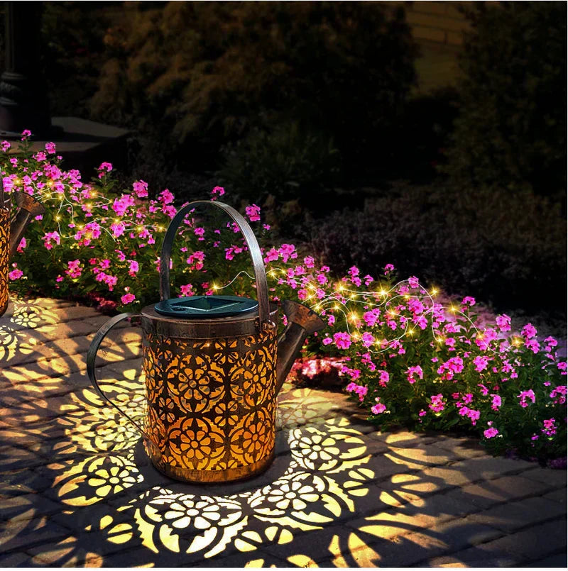EnchantedCan – Enchanting Solar Waterfall Light | Decorative Outdoor Garden Lighting
