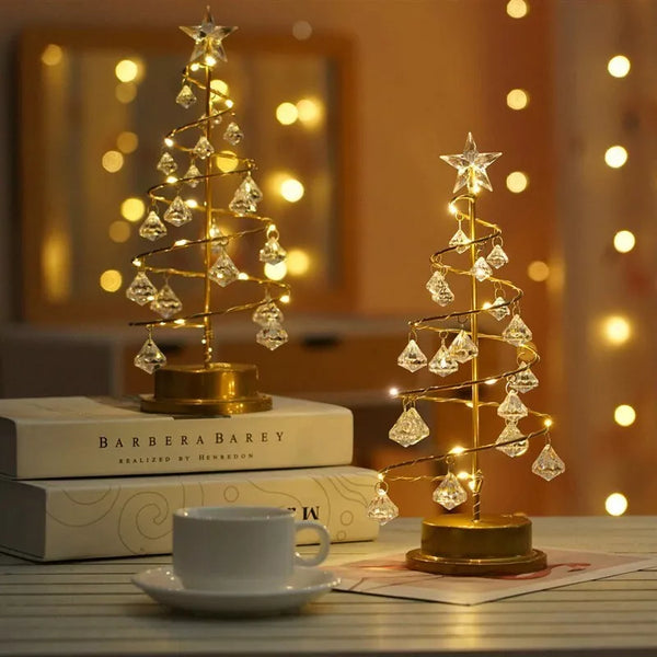 Yuletide Glow Decorative Light – Crystal Christmas Accent Lamp | Warm Festive Ambient Lighting