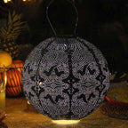 Solar Lantern Globe Design – Decorative Solar Outdoor Lantern | Moroccan-Inspired Garden Lighting