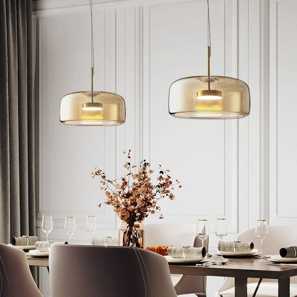 Hotel Glass Pendant Light – Luxury Glass Hanging Lamp | Elegant Contemporary Ceiling Lighting