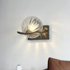 Lunara Glass LED Wall Light – Contemporary Designer Sconce | Modern Ambient Lighting