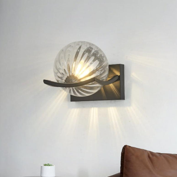 Lunara Glass LED Wall Light – Contemporary Designer Sconce | Modern Ambient Lighting