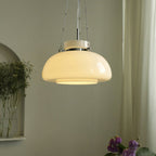 Milky Pendant Light – Modern Frosted Glass Hanging Lamp | Elegant Ambient Interior Lighting