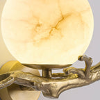 Modern Creative Marble Wall Lamp – Scandinavian Elegance with Artistic Character