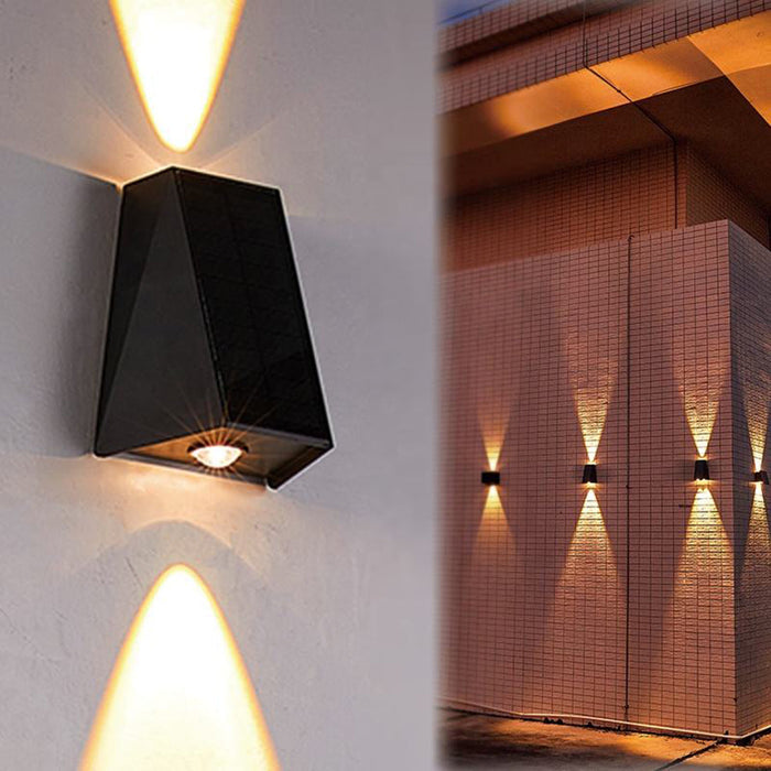 SolarGlow Outdoor Wall Light – Waterproof LED Solar Lamp | Up & Down Garden Lighting | Energy-Efficient Exterior Illumination