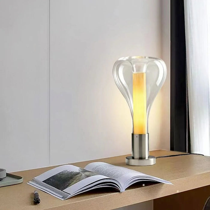 MoltenGlow Art Table Lamp – Sculptural Ambient Lighting | Contemporary Lava-Inspired Design