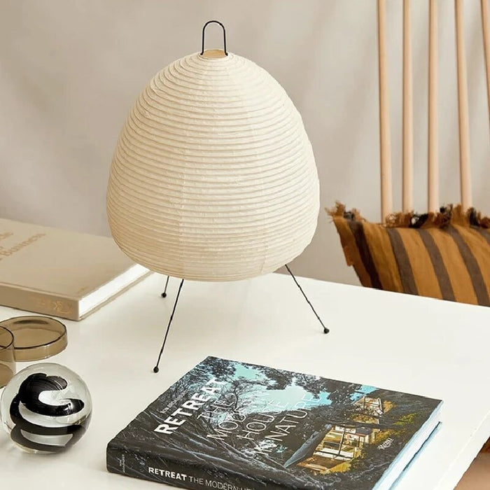 Japanese Rice Paper Lamp – Timeless Harmony with Soft Ambient Lighting