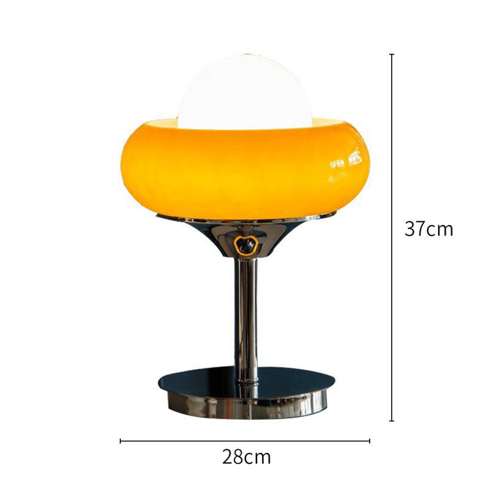 Glazed Bauhaus Table Lamp – Retro Charm with Timeless Modern Design