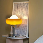Glazed Bauhaus Table Lamp – Retro Charm with Timeless Modern Design