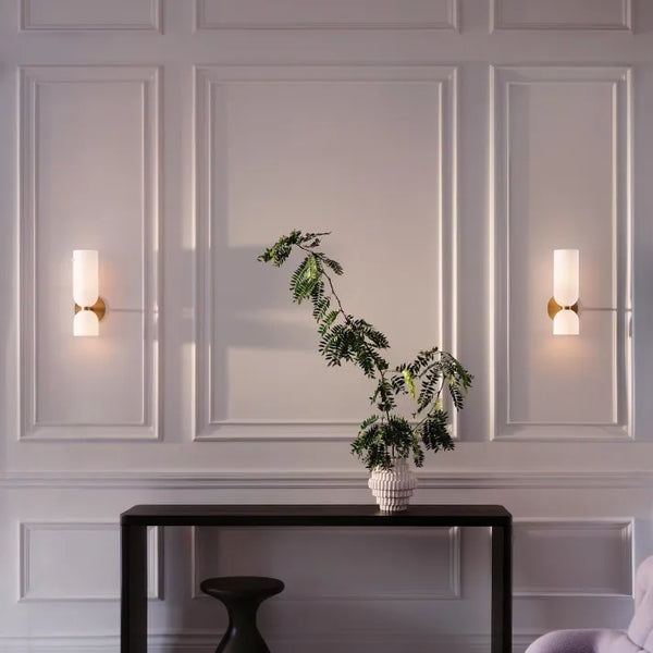 LumiDuo Glass Wall Light – Double Globe LED Sconce | Modern Luxury Accent Lighting