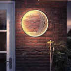 LunaGarden Outdoor Wall Light – Moon-Inspired LED Feature Light | Waterproof Garden Lighting | Contemporary Exterior Déco
