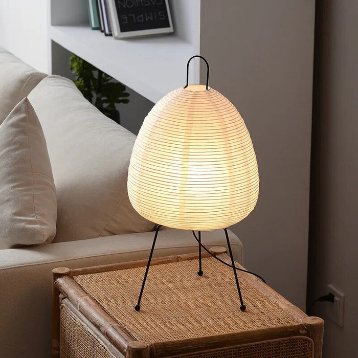 Japanese Rice Paper Lamp – Timeless Harmony with Soft Ambient Lighting