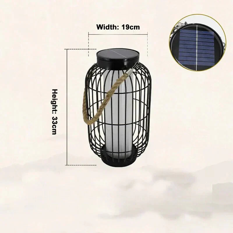 EmulanceGlo LED Solar Lamp – Decorative Solar Outdoor Light | IP55 Weather-Resistant Garden Lighting